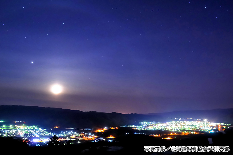 上金剛山展望台からの夜景